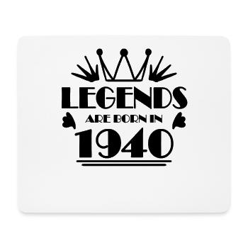 1940 - Born 1940 - Mouse Pad (horizontal) - white - Front