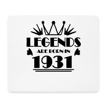 1931 - Born 1931 - Mouse Pad (horizontal) - white - Front