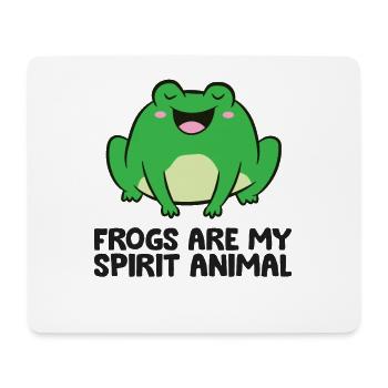 Frogs Are My Spirit Animal Love Frogs - Mouse Pad (horizontal) - white - Front