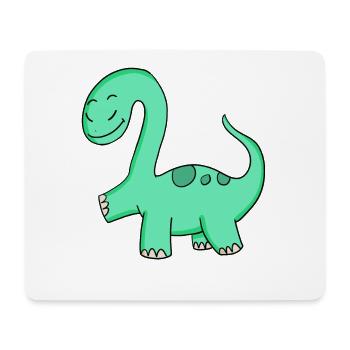 Dinosaur motif - Mouse Pad (horizontal) - white - Front