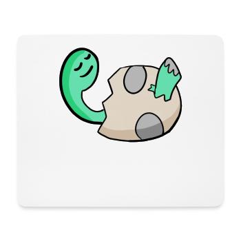 Dinosaur Egg Dino Baby Motif - Mouse Pad (horizontal) - white - Front