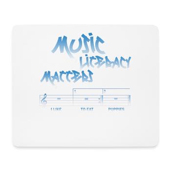 Music Literacy Matters - Mouse Pad (horizontal) - white - Front