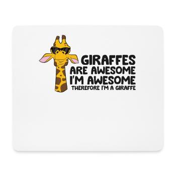 Giraffen sind fantastisch. Ich bin fantastisch, - Mousepad (Querformat) - Weiß - Vorne