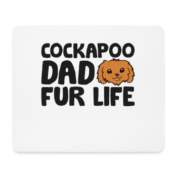 Kakadu Papa Fell Leben Lustiger Kakadu Hund - Mousepad (Querformat) - Weiß - Vorne