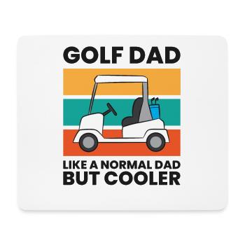 Golf Papa Wie ein normaler Papa Aber Cooler - Mousepad (Querformat) - Weiß - Vorne