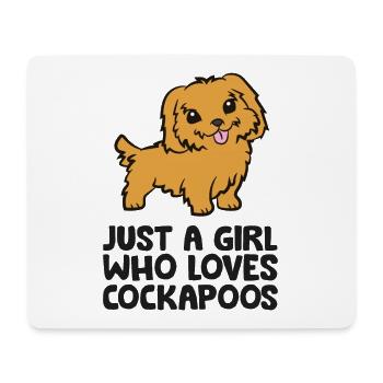 Nur ein Mädchen, das Kakadus liebt - Mousepad (Querformat) - Weiß - Vorne