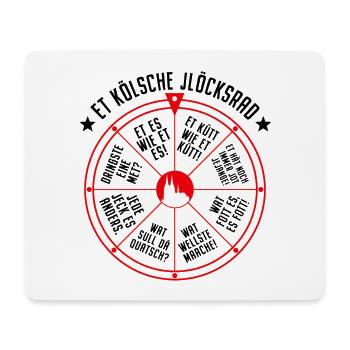 Köln Glücksrad Et Kölsche Jlöcksrad Et Kütt Kölner - Mousepad (Querformat) - Weiß - Vorne
