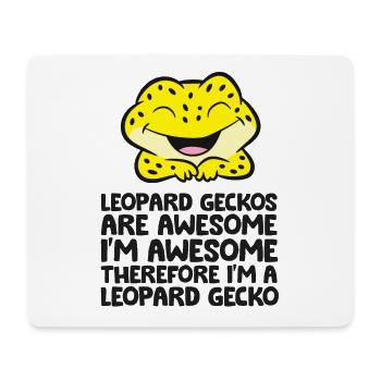 Les geckos léopards sont géniaux Je suis génial Je suis - Tapis de souris (format paysage) - blanc - Devant
