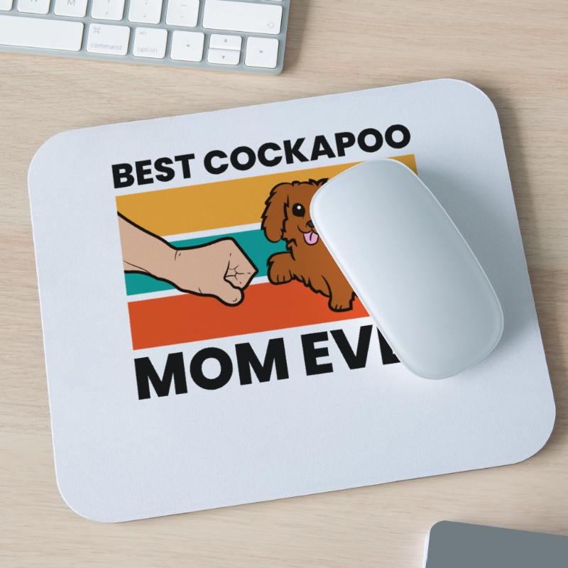 Best Cockapoo Mom Ever Funny Cockapoo Dog Mouse Pad (horizontal)