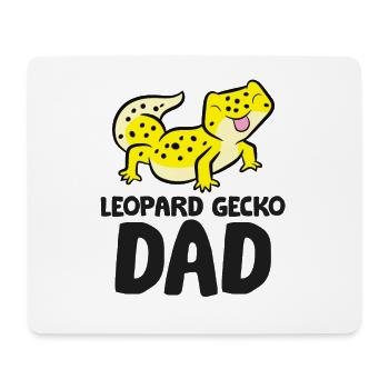 Leopard Gecko Papa Eidechse Reptil Leopard Gecko - Mousepad (Querformat) - Weiß - Vorne
