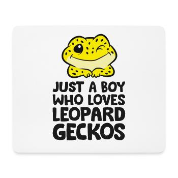 Leopardgecko Reptil Nur ein Junge, der - Mousepad (Querformat) - Weiß - Vorne