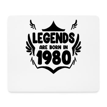 1980 - Born 1980 - Mouse Pad (horizontal) - white - Front