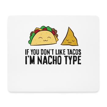 Nachos cuisine mexicaine si vous ne Nackos - Tapis de souris (format paysage) - blanc - Devant