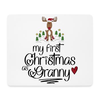 Cadeaux amusants pour Mamie pour Noël - Tapis de souris (format paysage) - blanc - Devant