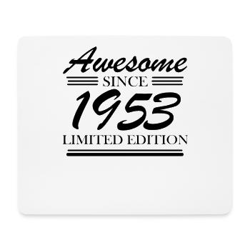 1953 - born 1953 - year of birth 1953 - Mouse Pad (horizontal) - white - Front
