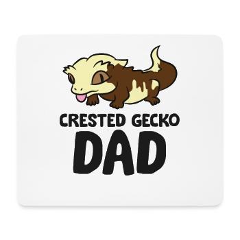 Kammgecko Papa Eidechse Reptil Kammgecko Papa - Mousepad (Querformat) - Weiß - Vorne