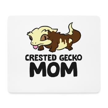 Kammgecko Mama Eidechse Reptil Kammgecko Mama - Mousepad (Querformat) - Weiß - Vorne
