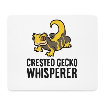 Haubengeckoflüsterer Reptilienhaubengecko-Besitzer - Mousepad (Querformat) - Weiß - Vorne