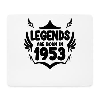 1953 - born 1953 - year of birth 1953 - Mouse Pad (horizontal) - white - Front