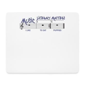 Music Literacy Matters - Mousepad (Querformat) - Weiß - Vorne