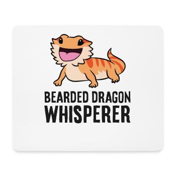 Bearded Dragon Whisperer Reptile Bearded Dragon Owner - Tapis de souris (format paysage) - blanc - Devant