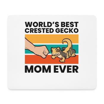 Crested Gecko Mama World's Best Crested Gecko Mom - Mousepad (Querformat) - Weiß - Vorne