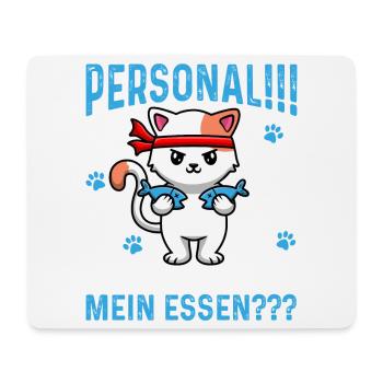 Staff!!! Where is my food??? - Mouse Pad (horizontal) - white - Front