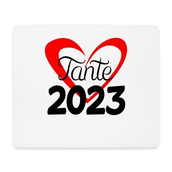 Tante 2023 - Tante werden - Tante Geschenk - Mousepad (Querformat) - Weiß - Vorne