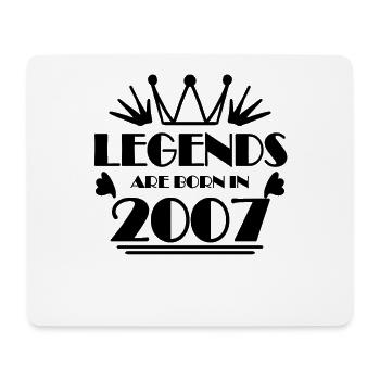 2007 - Jahrgang 2007 - Mousepad (Querformat) - Weiß - Vorne