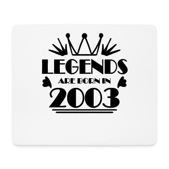 2003 - Born 2003 - Mouse Pad (horizontal) - white - Front