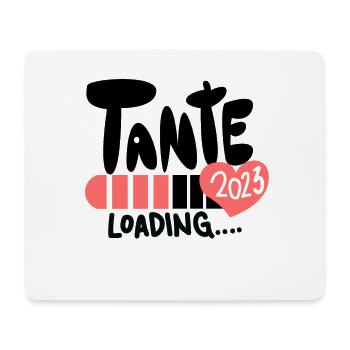 Tante 2023 - Tante werden - Tante Geschenk - Mousepad (Querformat) - Weiß - Vorne