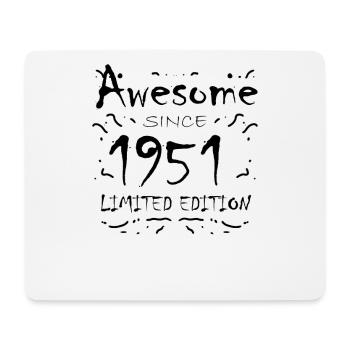 1951 - Jahrgang 1951 - Fantastisch seit 1951 - Mousepad (Querformat) - Weiß - Vorne