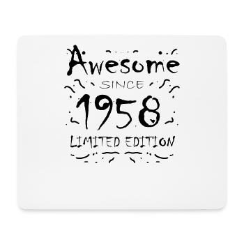 1958 - Jahrgang 1958 - Fantastisch seit 1958 - Mousepad (Querformat) - Weiß - Vorne