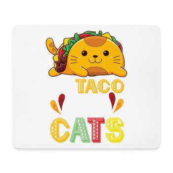 Let's Taco Bout Cats Catlover - Mousepad (Querformat) - Weiß - Vorne