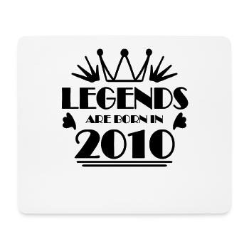 2010 - Jahrgang 2010 - Mousepad (Querformat) - Weiß - Vorne