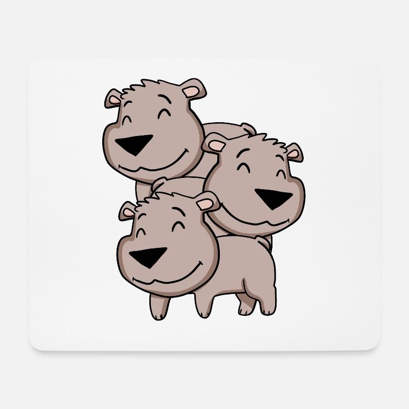 Cute Bears - Bear - Mouse Pad (horizontal) - white
