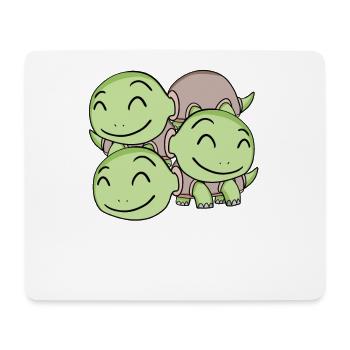 Cute turtles - turtle - Mouse Pad (horizontal) - white - Front