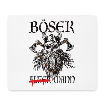 Böser Wikinger-Krieger Grafik - Mousepad (Querformat) - Weiß - Vorne