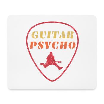 Gitarre Psycho - Mousepad (Querformat) - Weiß - Vorne