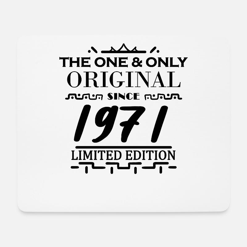 1971 - Baujahr 1971 - Jahrgang 1971 - Mousepad (Querformat) - Weiß
