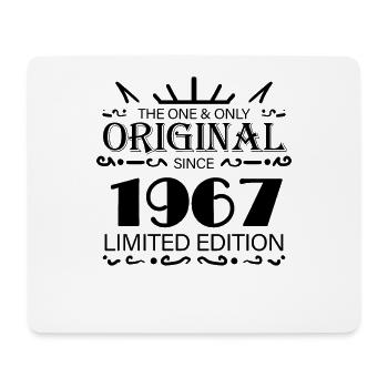 1967 - Year of construction 1967 - Born 1967 - Mouse Pad (horizontal) - white - Front