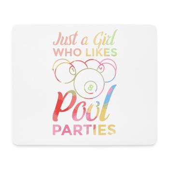 Pool Girls - Mouse Pad (horizontal) - white - Front