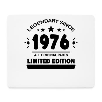 Year of construction 1976 - born 1976 - Mouse Pad (horizontal) - white - Front