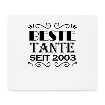 Beste Tante seit 2003 - Mousepad (Querformat) - Weiß - Vorne