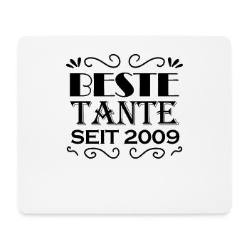 Beste Tante seit 2009 - Mousepad (Querformat) - Weiß - Vorne