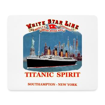 TITANIC SPIRIT Kreation Louis RUNEMBERG © Adagp - Mousepad (Querformat) - Weiß - Vorne