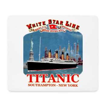 TITANIC création Louis RUNEMBERG © Adagp - Tapis de souris (format paysage) - blanc - Devant