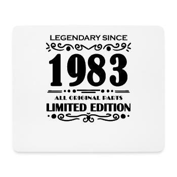 1983 - Born 1983 - Year of construction 1983 - Mouse Pad (horizontal) - white - Front