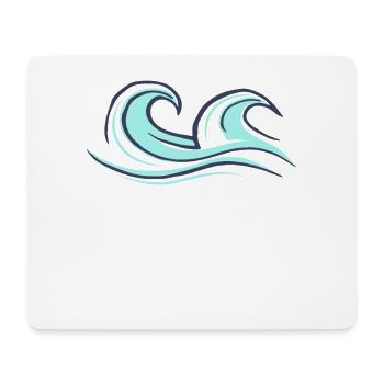 Surfer Wave Gift Surfer Boy Girl Dude Surf - Mouse Pad (horizontal) - white - Front