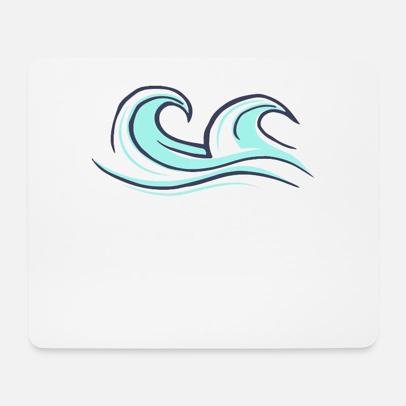 Surfer Welle Geschenk Surfer Boy Girl Dude Surf - Mousepad (Querformat) - Weiß